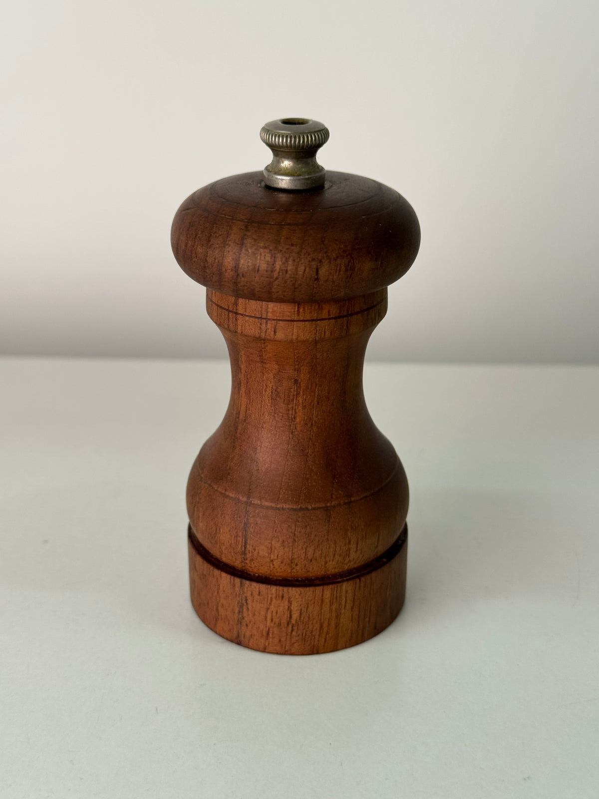 1960s small teak pepper grinder