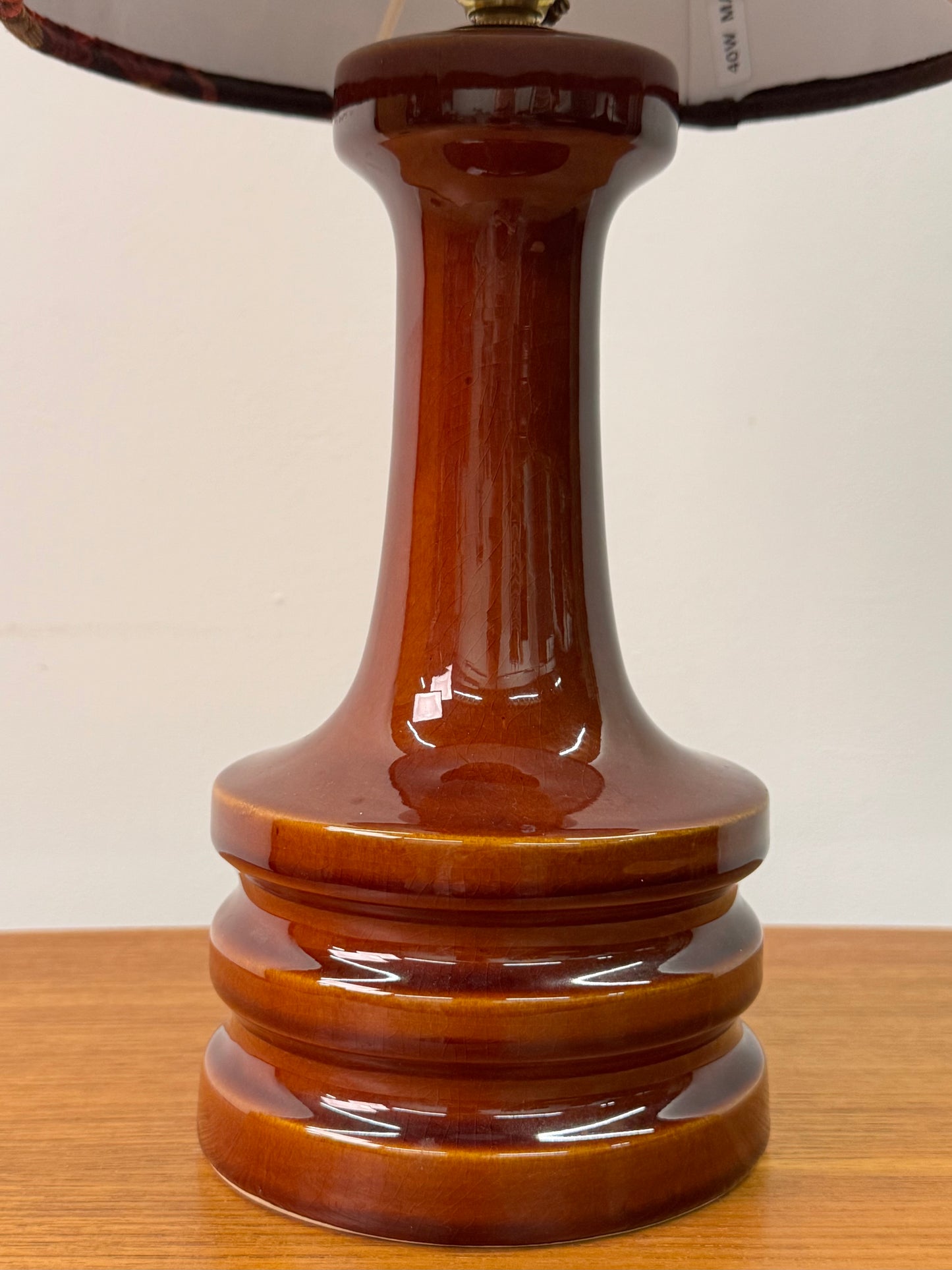 1970s German ceramic table lamp