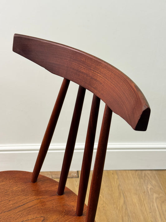 Teak stick back chair by Frem Rojle