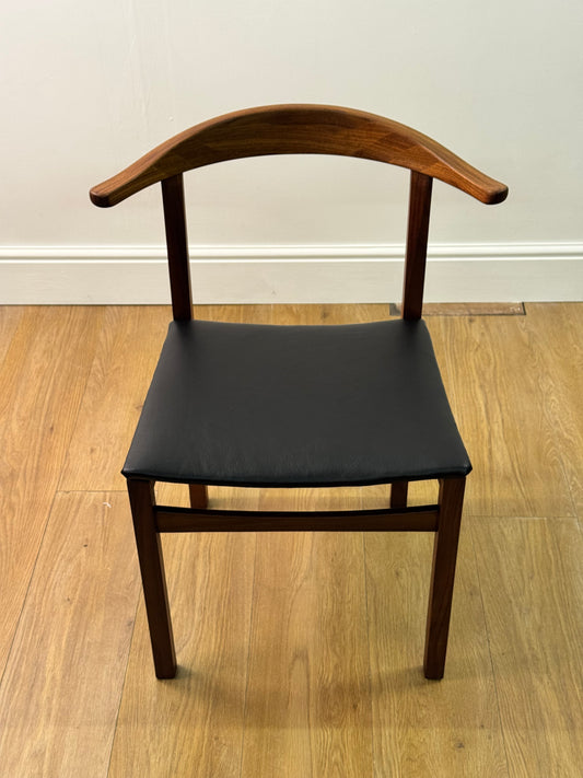 Teak cow horn chair 1960s