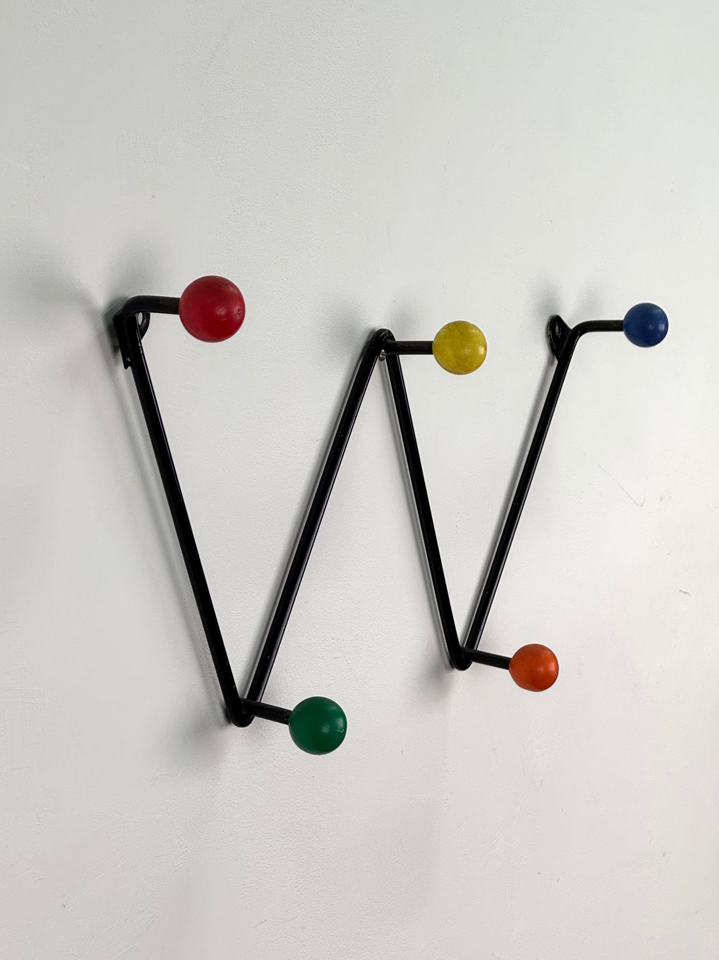 1950s atomic ball metal coat rack