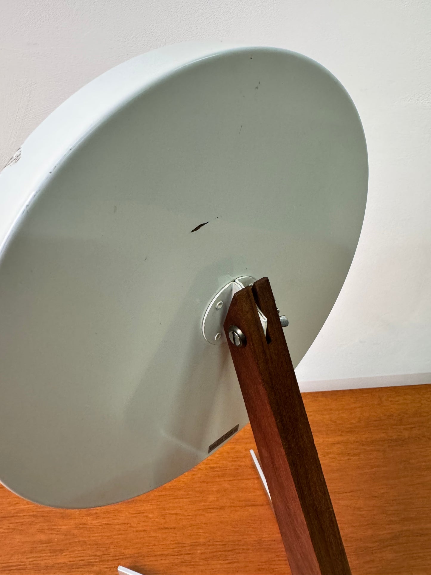 Teak and steel Durlston mirror