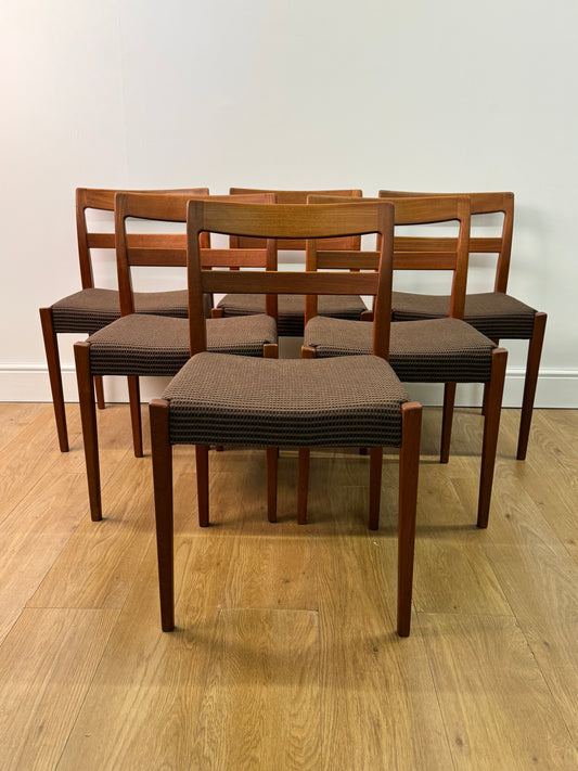 1960s teak dining chairs by Nils Jonsson