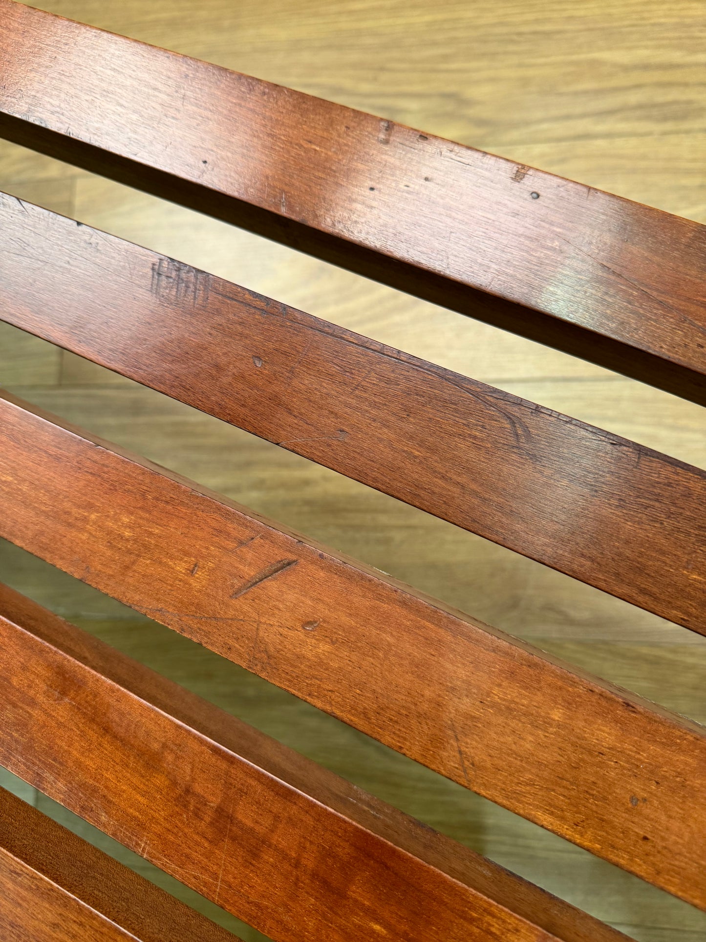 Mid century slatted bench by Robin Day