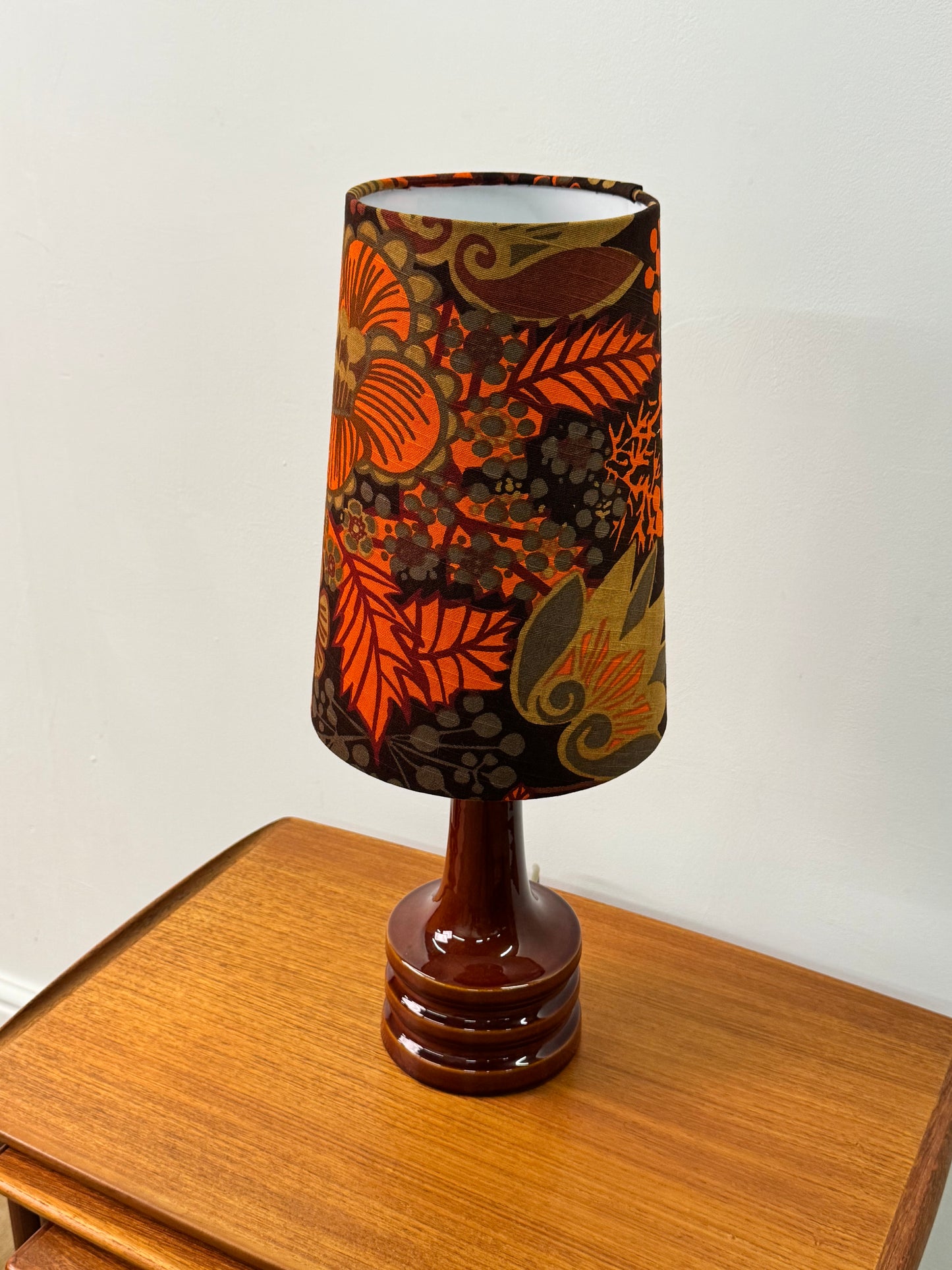 1970s German ceramic table lamp