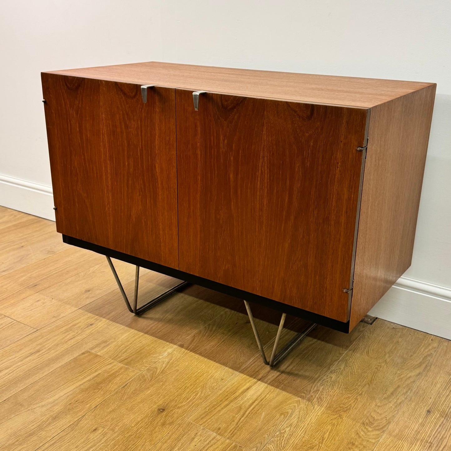 Short 2 door teak sideboard by John & Sylvia Reid for Stag