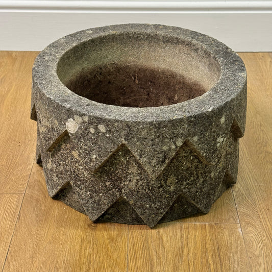 Art deco style reconstituted stone planter