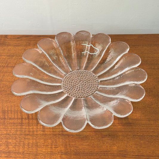 Large 1970s Daisy bowl by Dartington glass