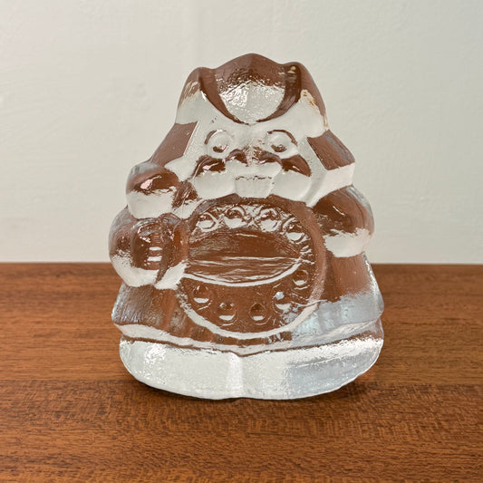 Brutalist glass viking by Lars Hellsten 1970s