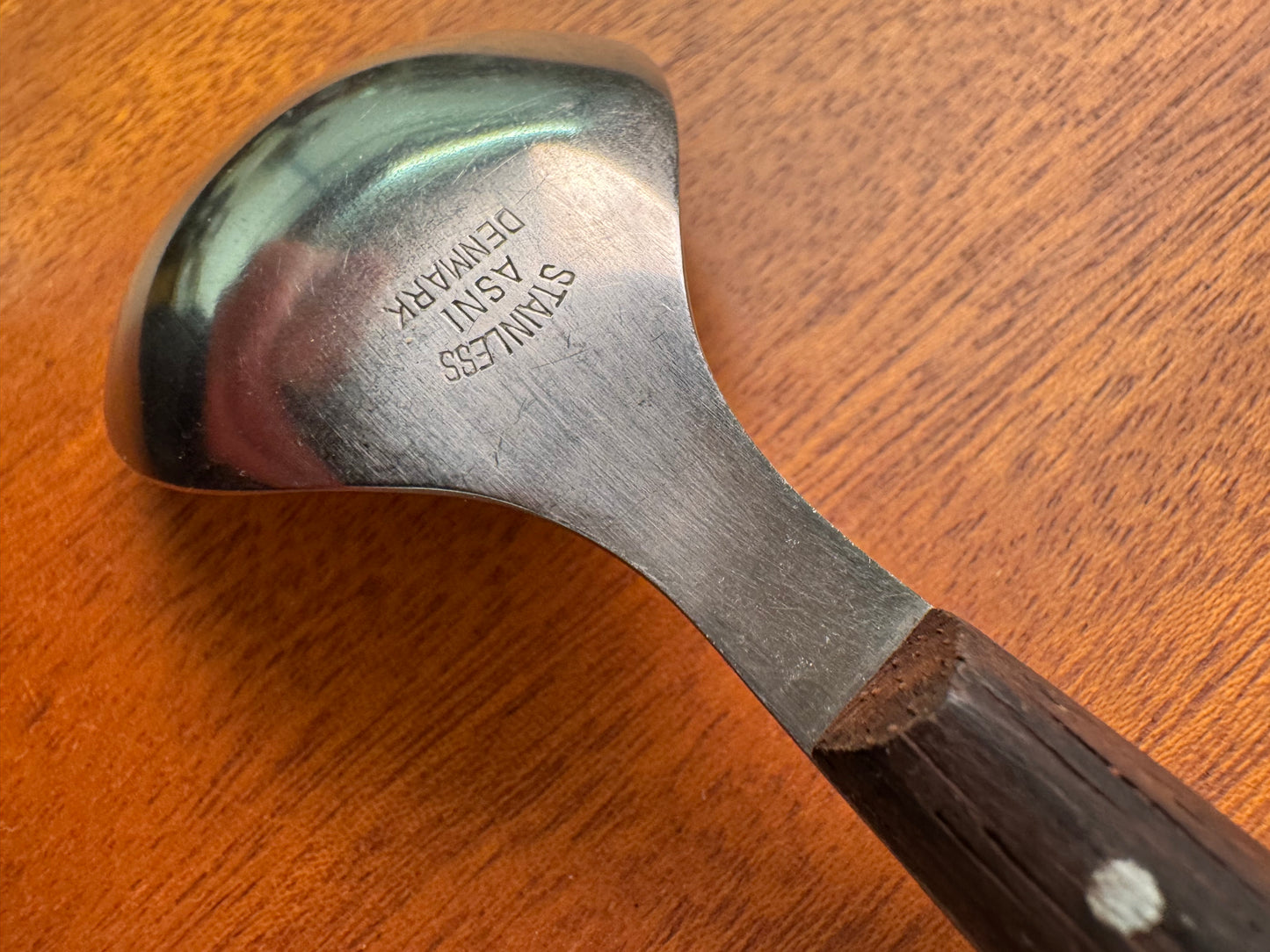 Danish stainless steel and rosewood salad servers