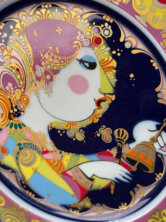 Christmas plate by Bjorn Wiinblad 1980