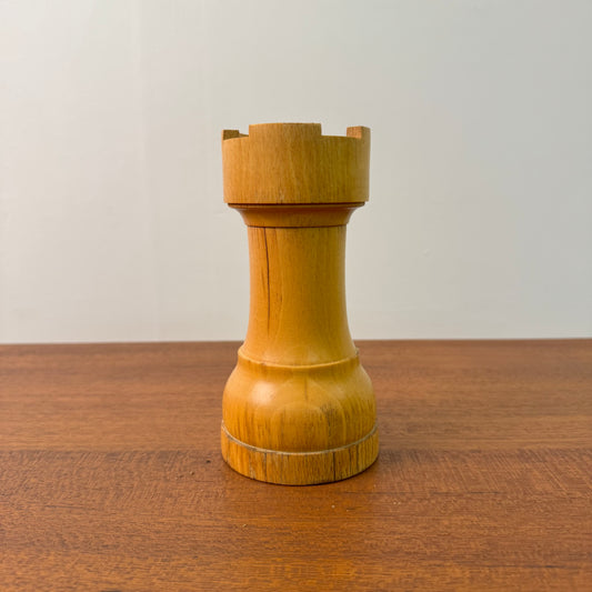 1960s chess piece pepper grinder by Tre Spade Italy
