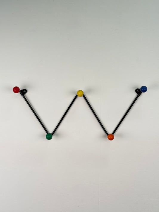1950s atomic ball metal coat rack