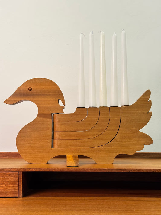 1970s Scandinavian duck candelabra