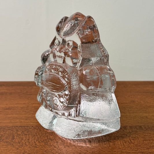 Brutalist glass viking by Lars Hellsten 1970s