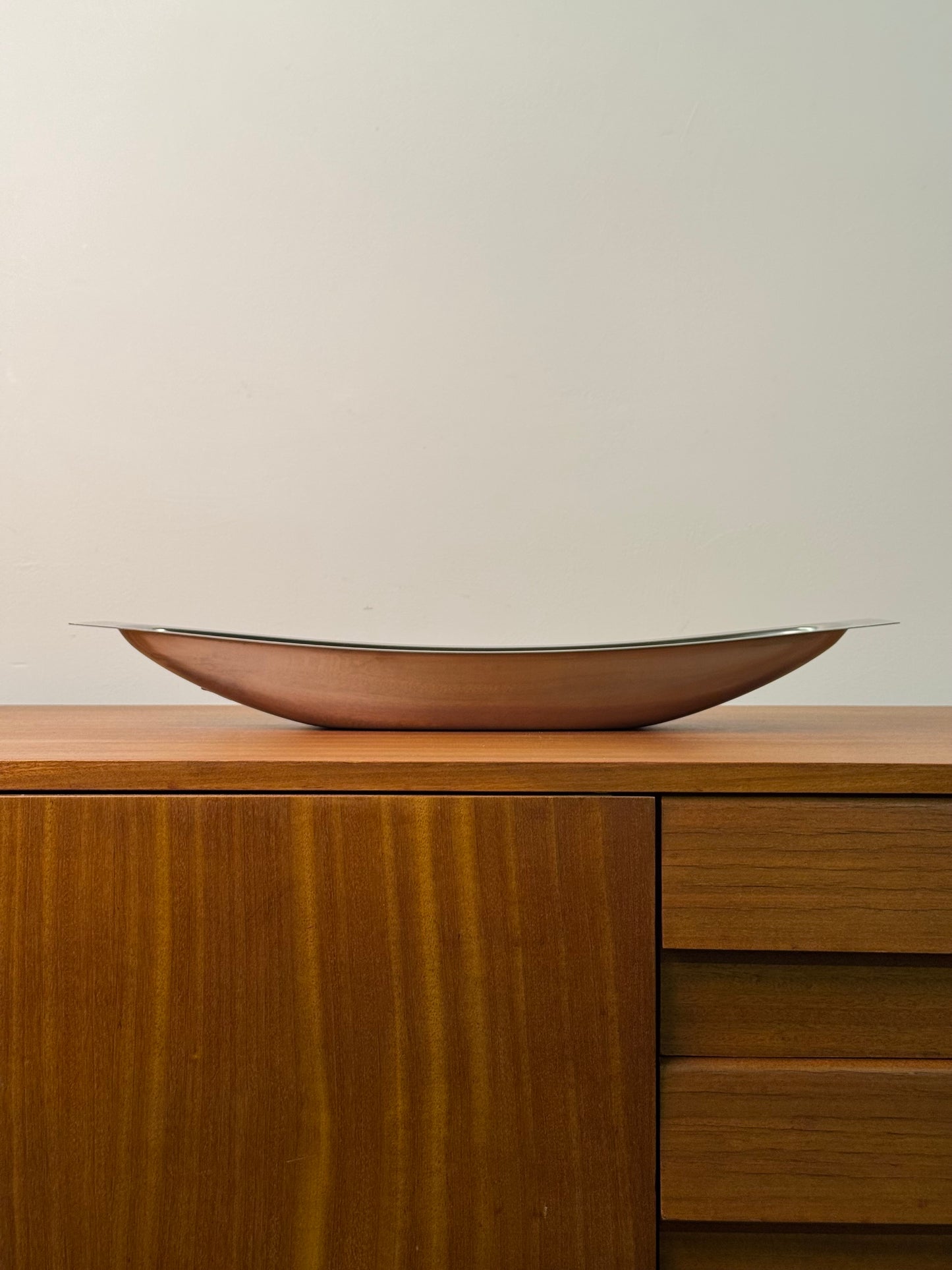 Stainless steel fruit dish by Lundtofte Denmark