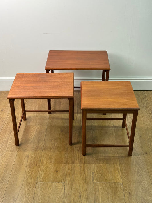 Danish teak nest of tables