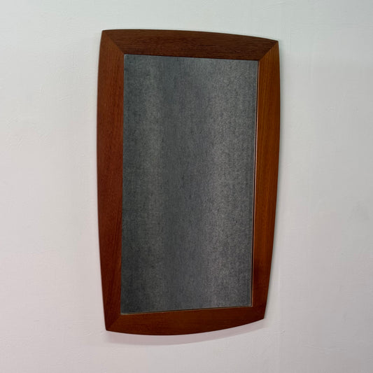 1960s danish teak wall hanging mirror