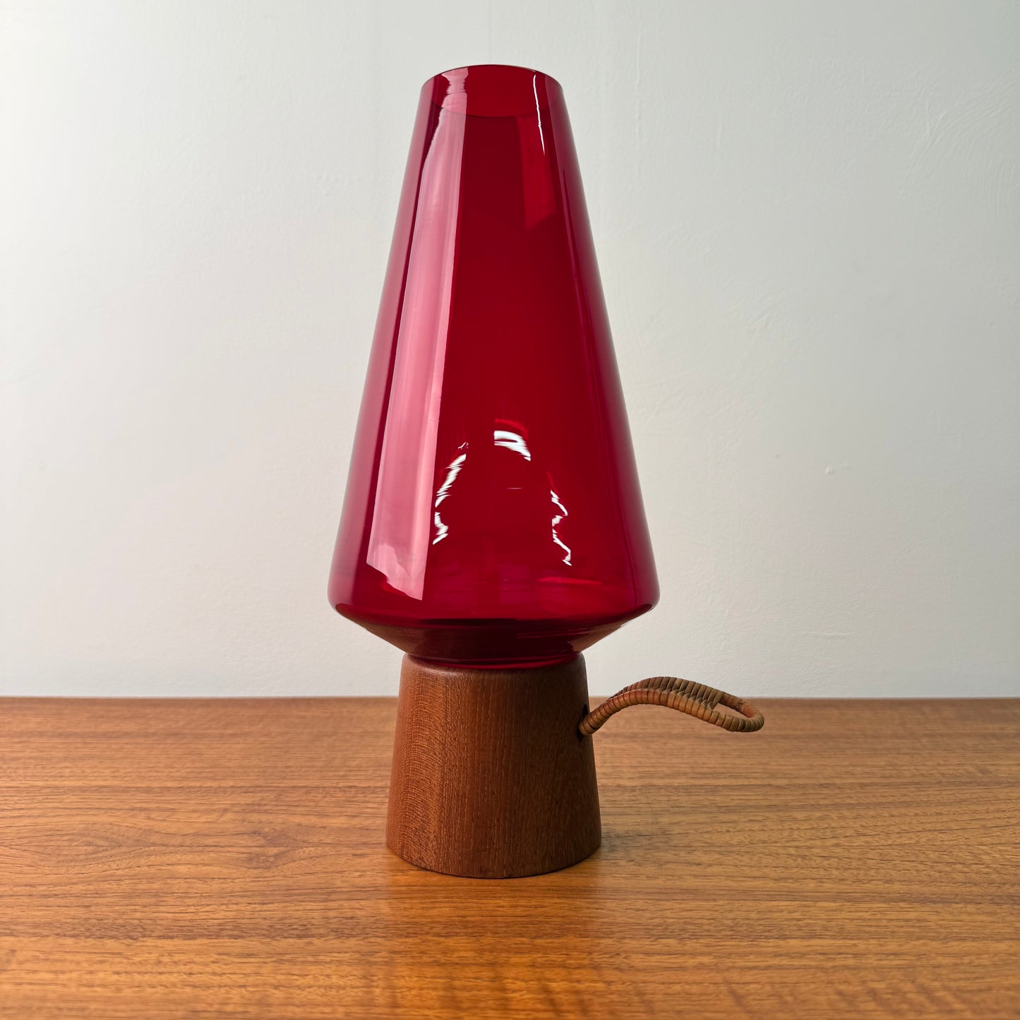 1960s Danish teak candle holder