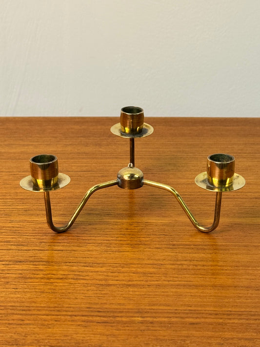 1960s brass candle holder