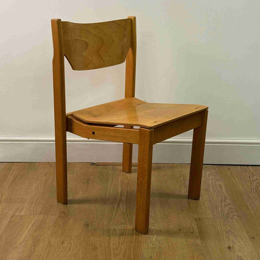 1980s modernist plywood chair