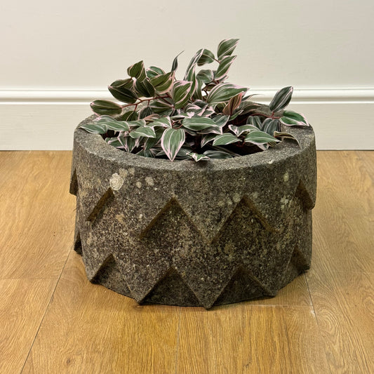Art deco style reconstituted stone planter