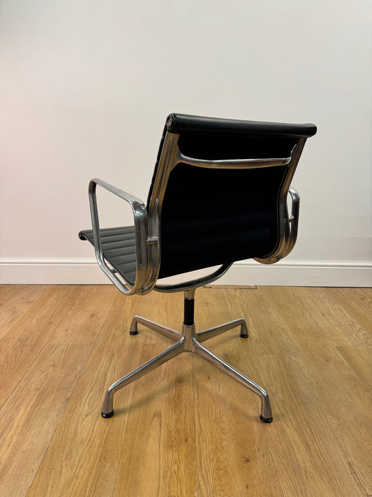 Leather Aluminium group chair  by Charles Eames for Vitra
