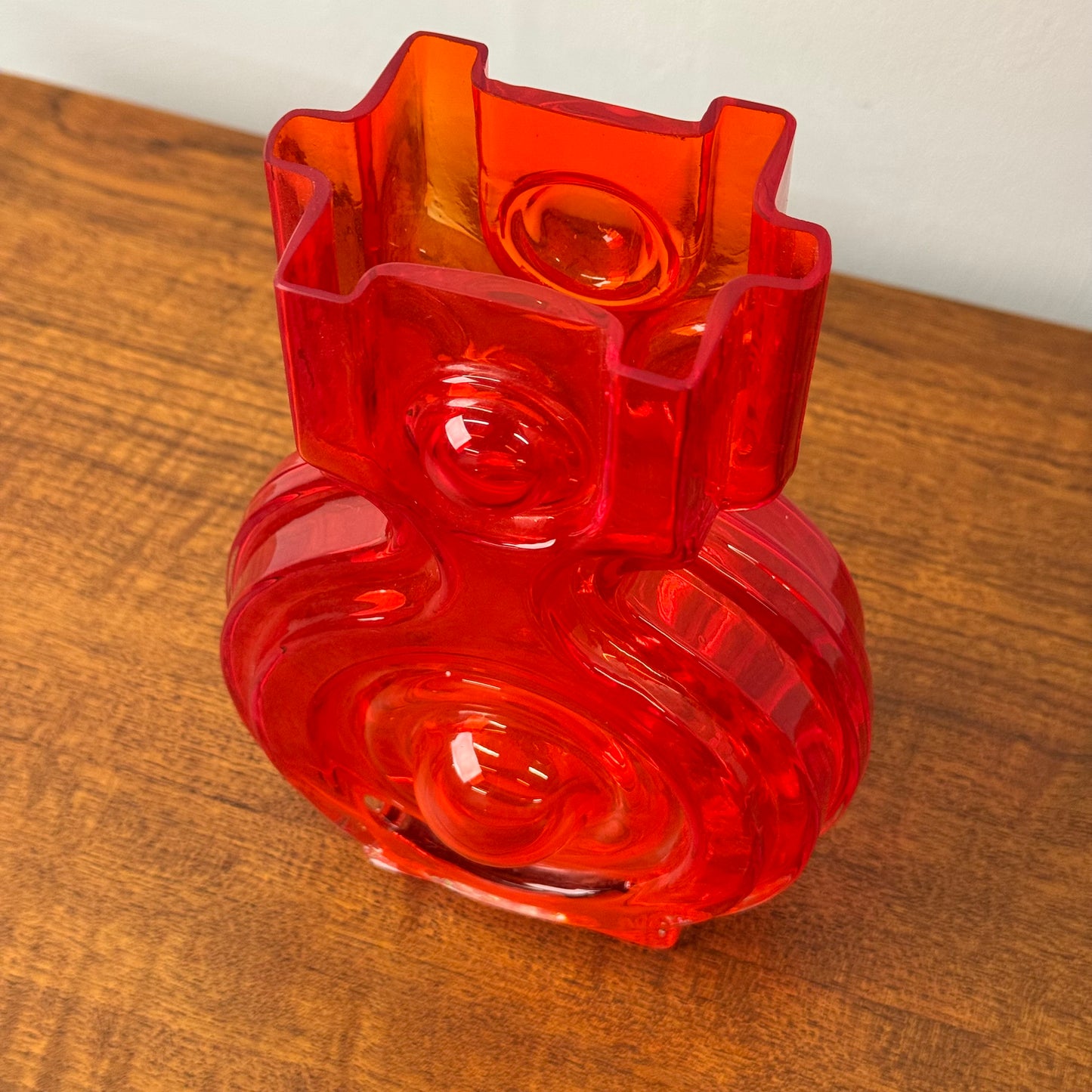 1960s Glass vase by Helena Tynell Finland