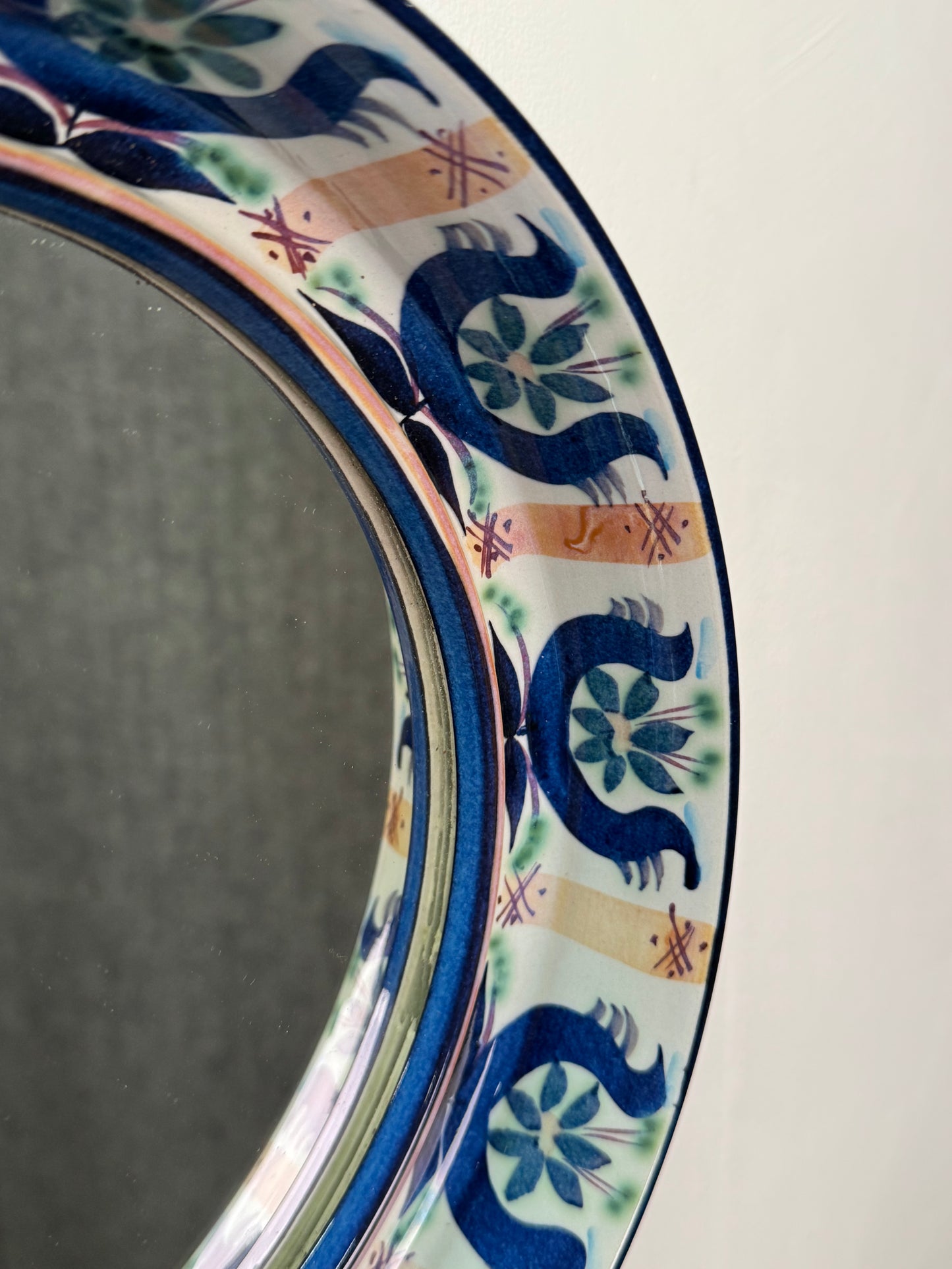Ceramic mirror by Royal Copenhagen Denmark