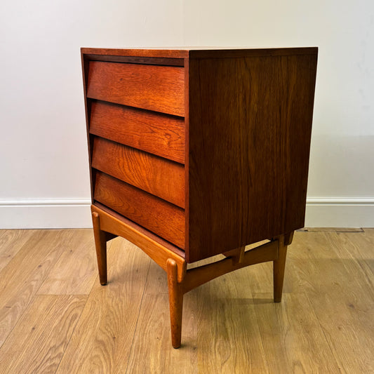 Swedish 1950s teak chest of drawers
