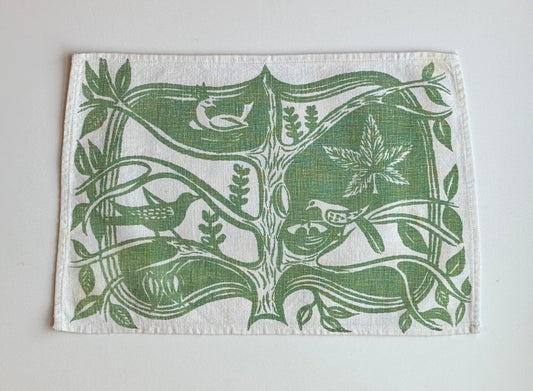 1960s Nesting Birds place mats by Irene Browning