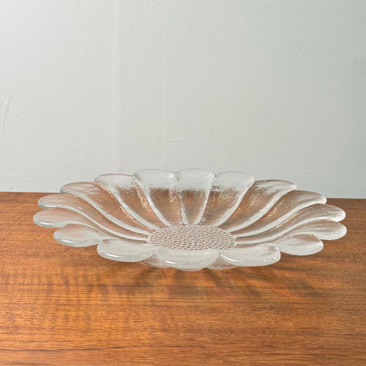 Large 1970s Daisy bowl by Dartington glass