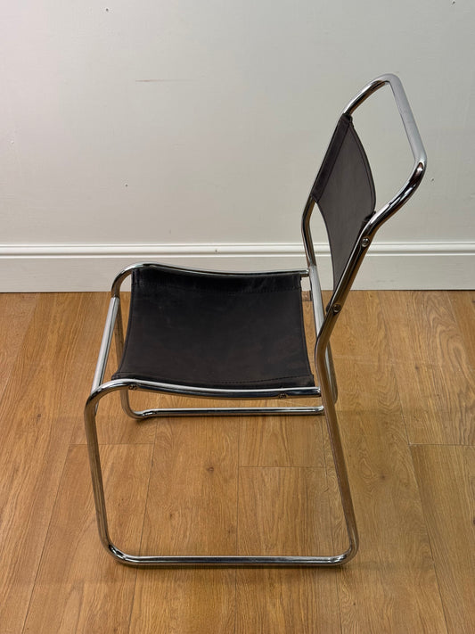 Chrome & leather tubular steel chair by Cox & co 1930s