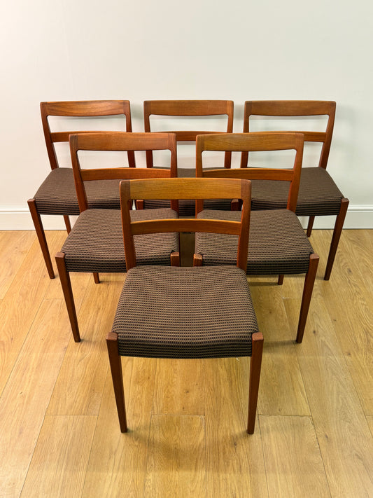 1960s teak dining chairs by Nils Jonsson