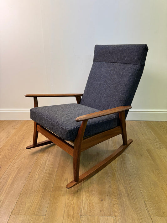 1960s teak rocking chair by Furniture productions