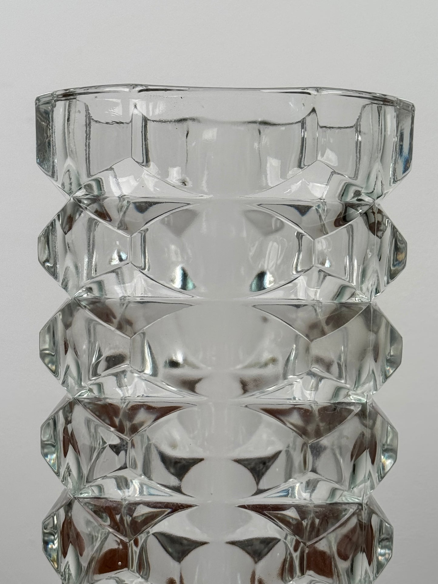 1970s moulded glass vase by Jacques George Durand