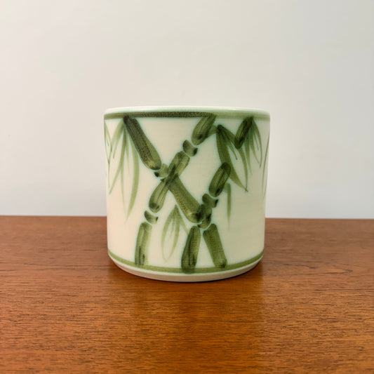 Bamboo design plant pot by Poole 1979