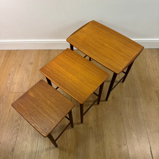 Danish teak 1960s nest of tables