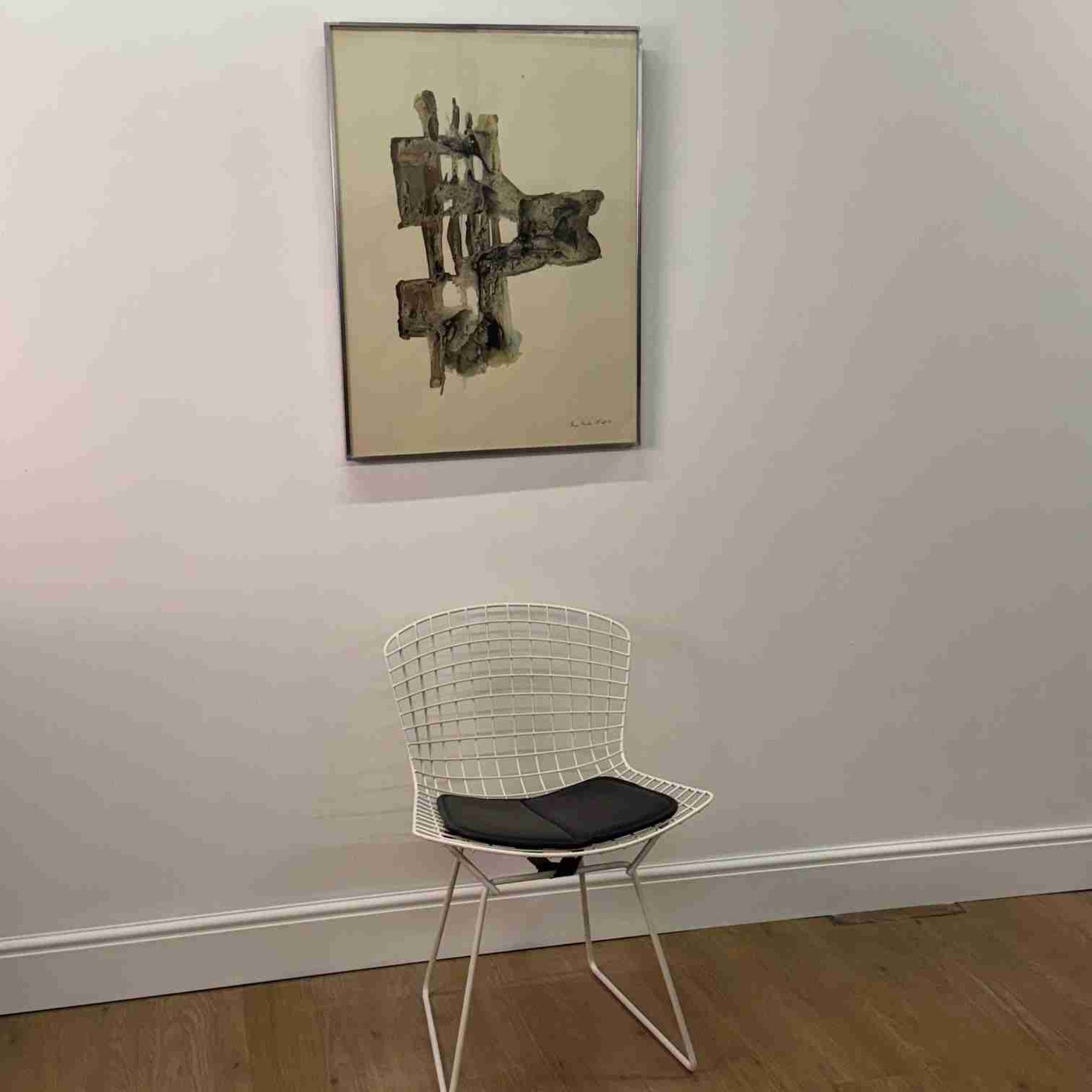 Abstract Oil watercolour by Bryan Kneale 1973