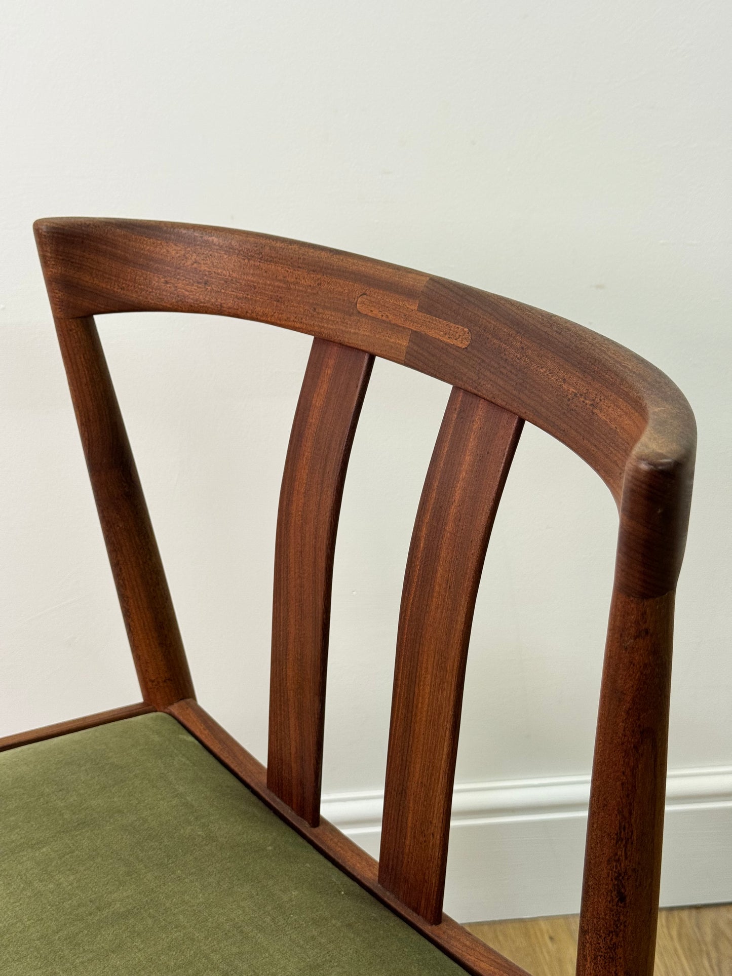 Set of six Danish teak dining chairs