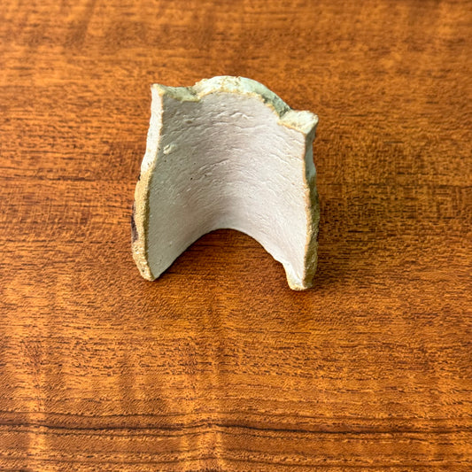 1970s ceramic abstract owl