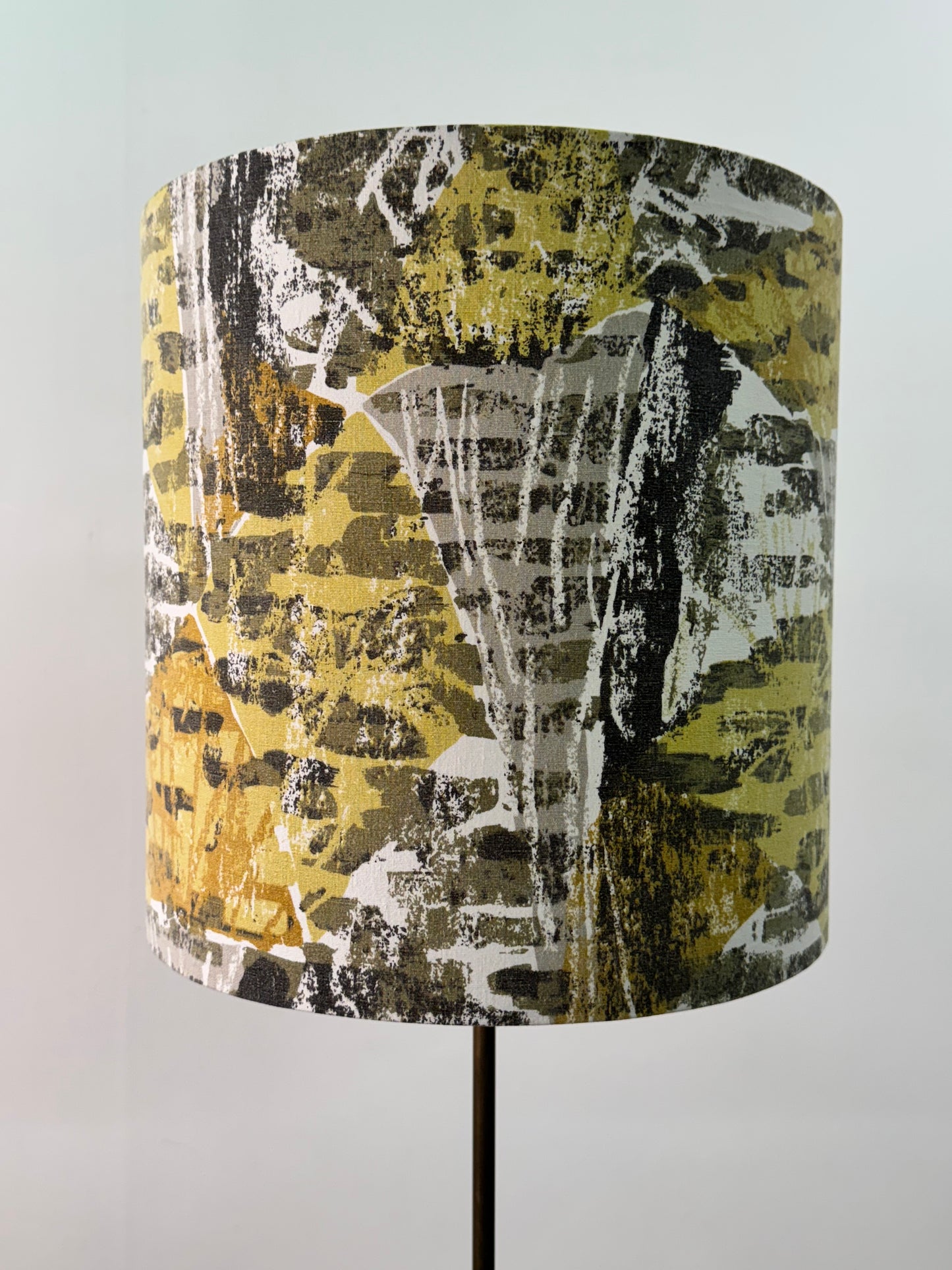 1960s teak standard lamp with new shade