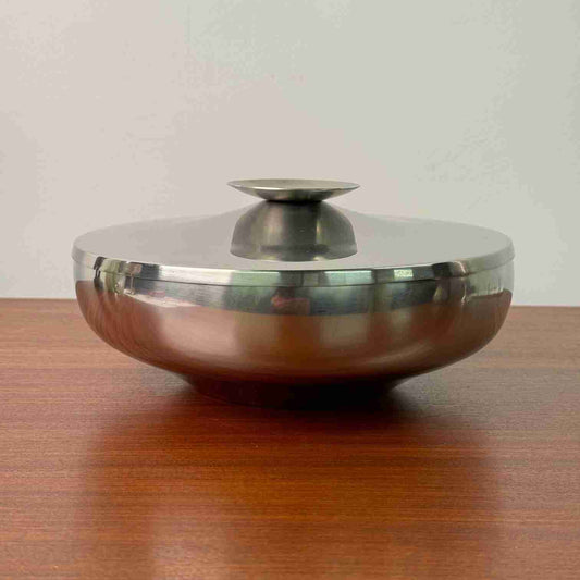 60s Danish stainless steel serving dish by Nord Steel
