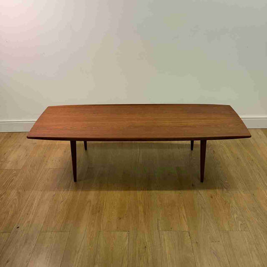 Danish teak coffee table by K T Mobler