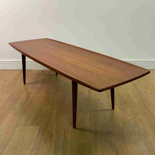 Danish teak coffee table by K T Mobler