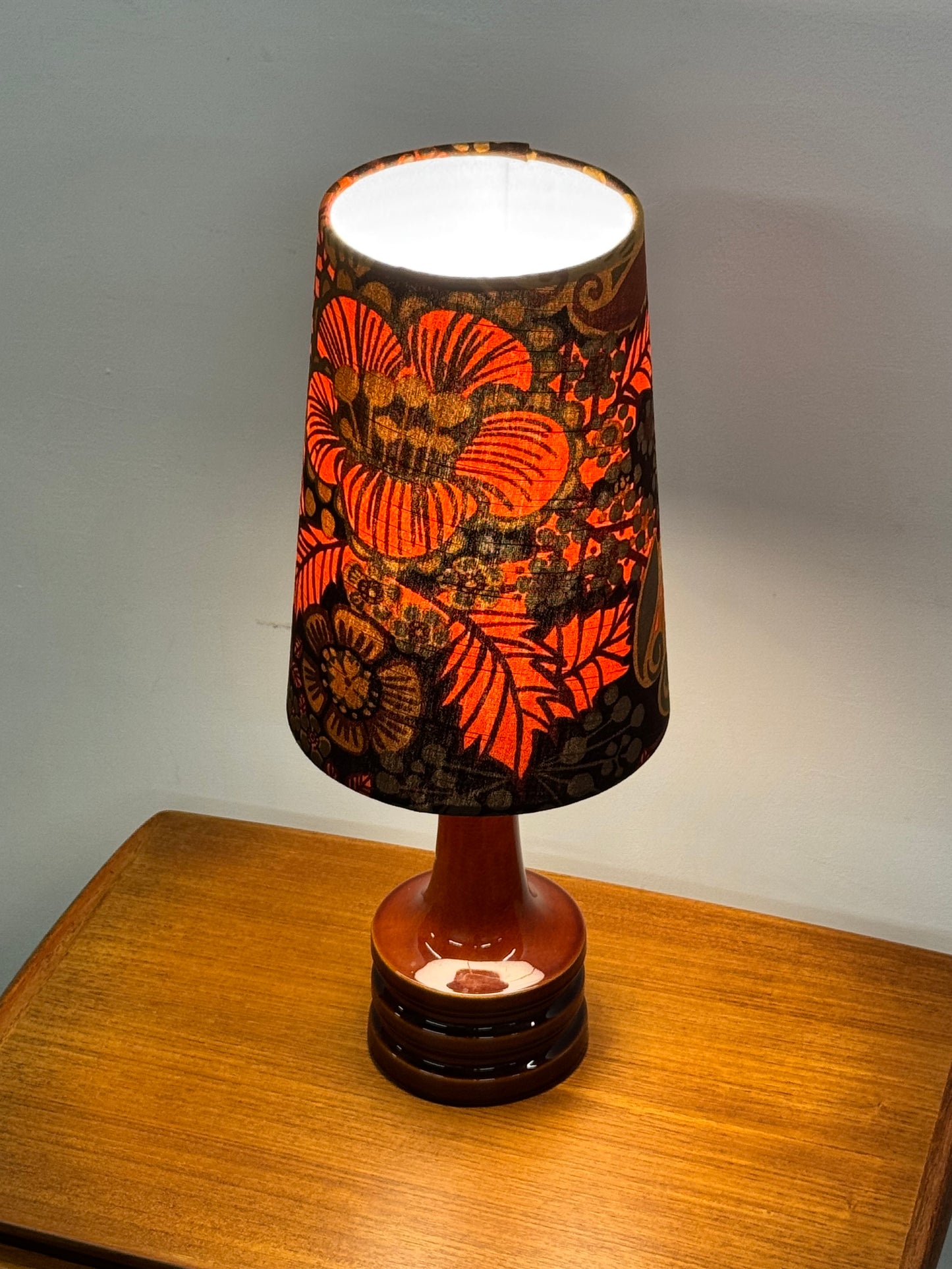 1970s German ceramic table lamp
