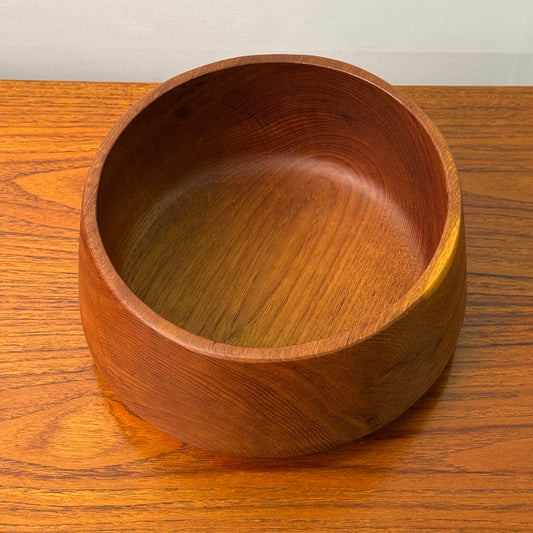 1970s teak salad bowl set with servers