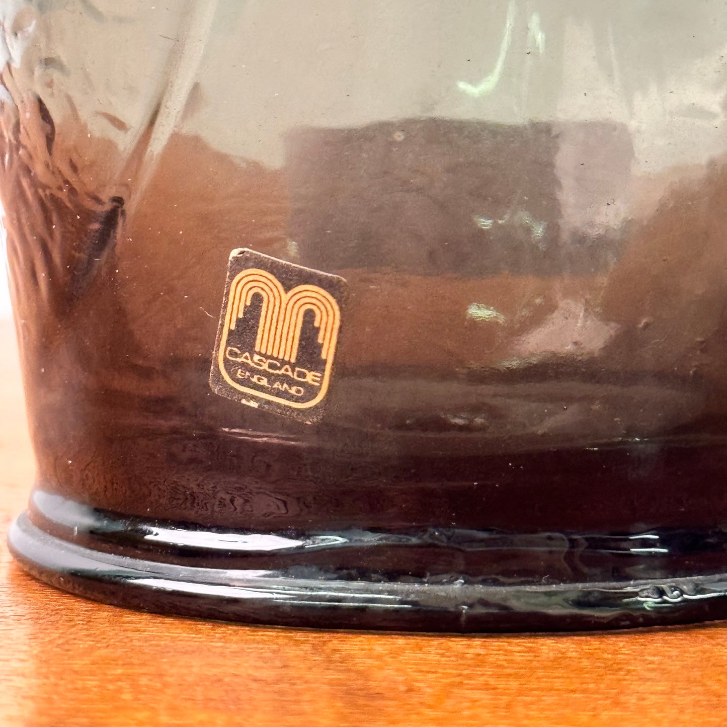 1970s glass owl money box by Cascade