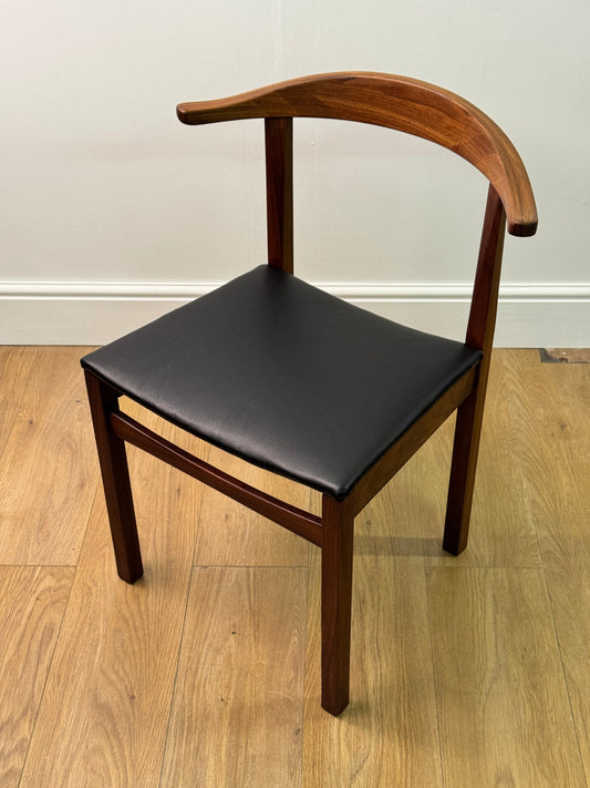 Teak cow horn chair 1960s