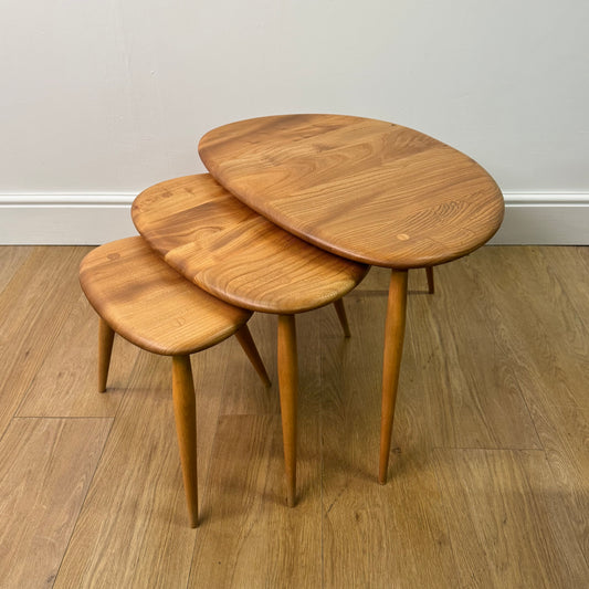 1960s Ercol Pebble nest of tables